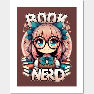 Book Nerd Posters and Art